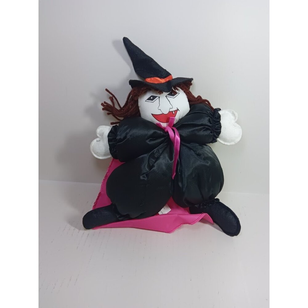 Vintage 90s Silly Halloween Plush Witch